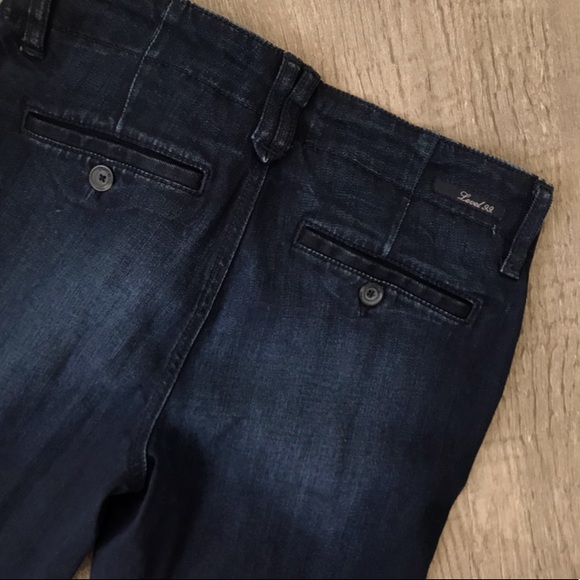 Anthro Level 99 Dark Wash Straight Leg Denim Jeans Size 27 - Picture 4 of 5